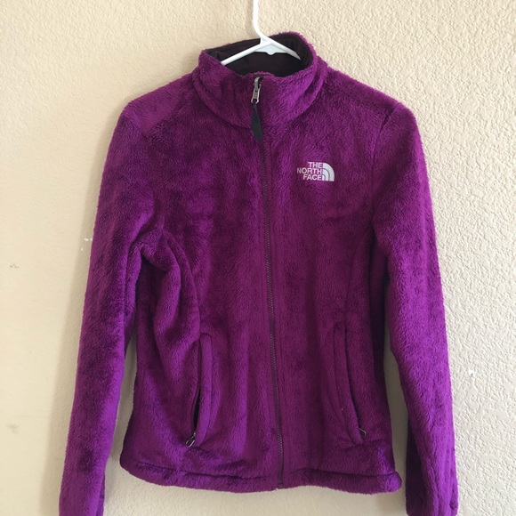 Womans north face fleece full zip sweater Sz small purple nice - Picture 2 of 6